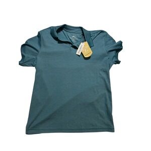 Tommy Bahama Polo NWT Playa To Win Maritime Blue Marlin Logo SS New Small